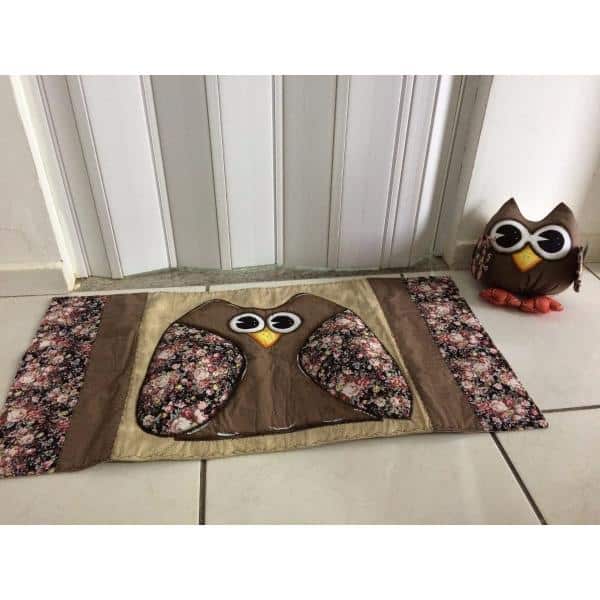 Tapete patchwork corujinha