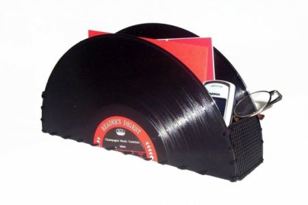Dicas de Artesanatos Feitos com Disco de Vinil