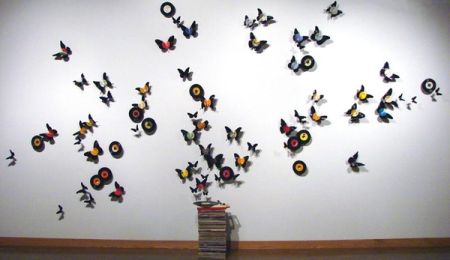 Dicas de Artesanatos Feitos com Disco de Vinil