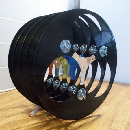Dicas de Artesanatos Feitos com Disco de Vinil