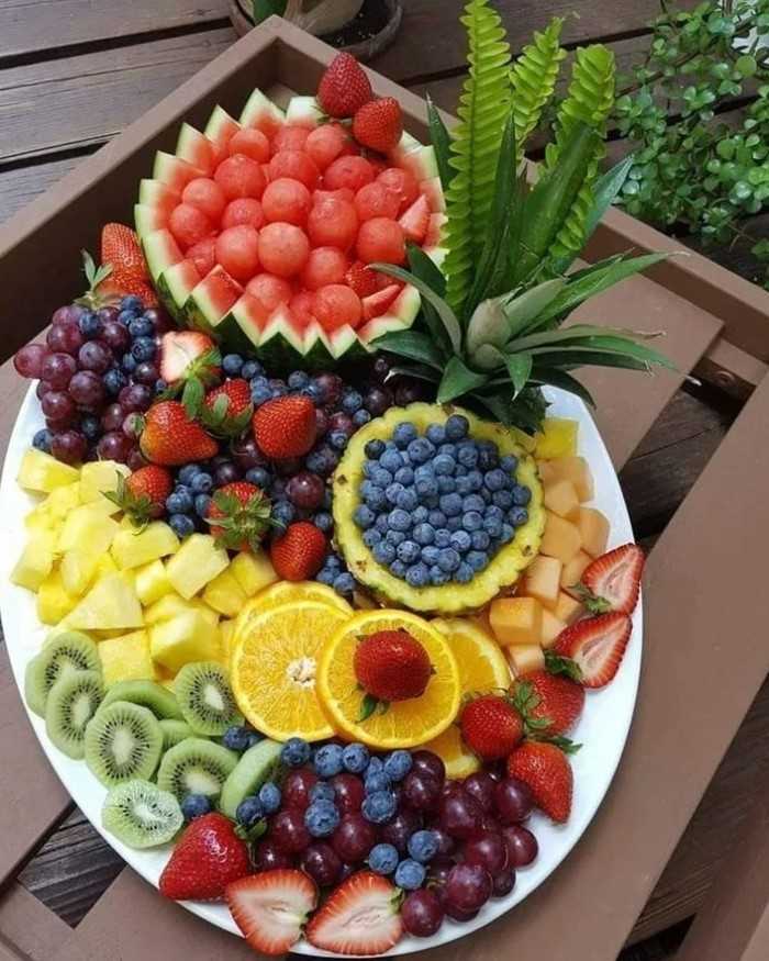 decoração de mesa reveillon com frutas