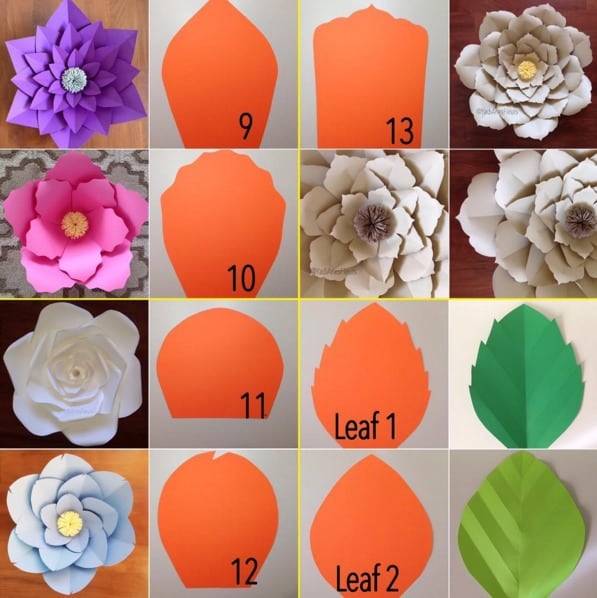 Flores de papel: passo a passo, decoração, modelos - Artesanato Passo a  Passo!