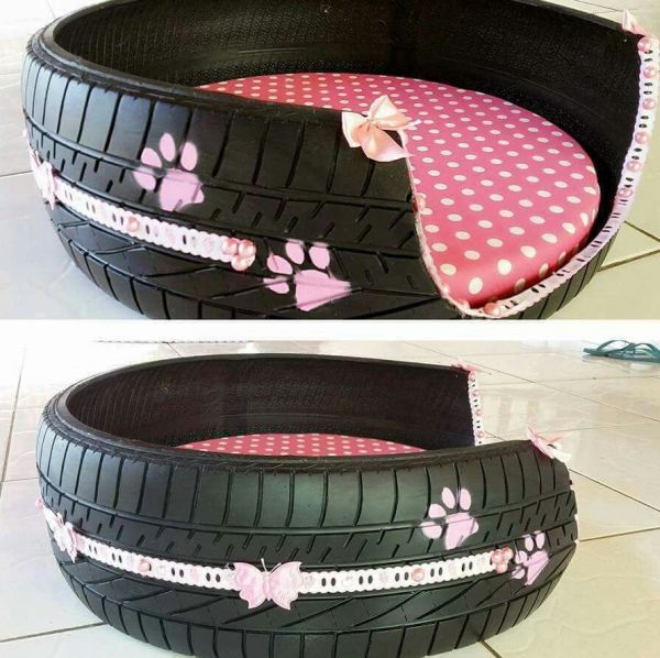 casinha de cachorro com pneu personalizado