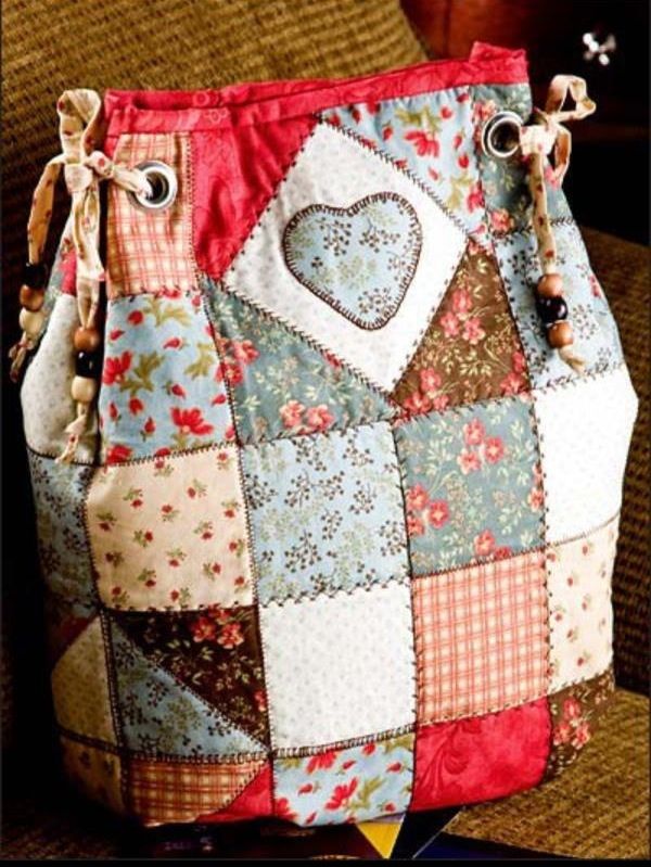 bolsa em patchwork