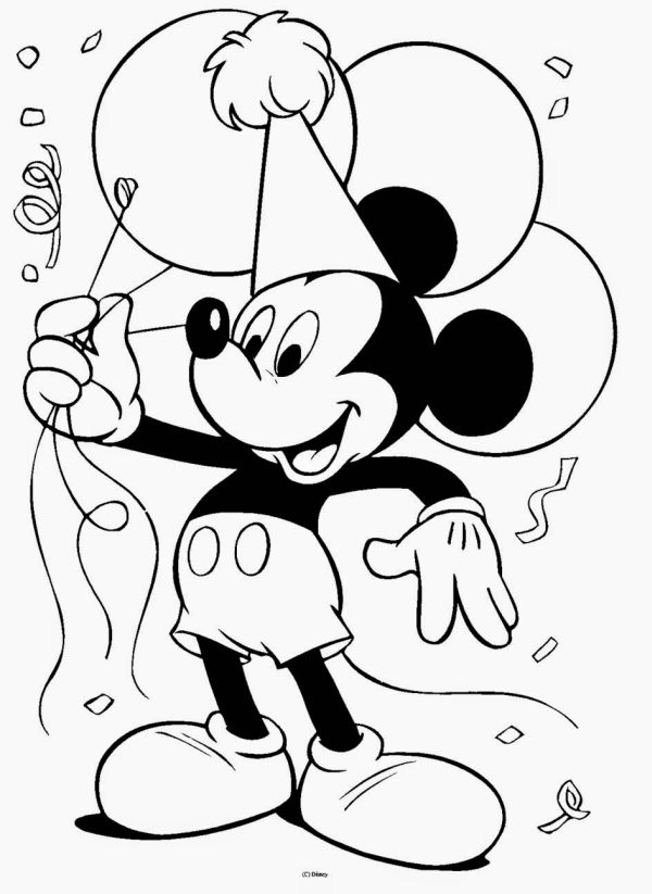 molde do Mickey Mouse com balao