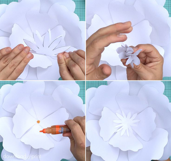 Molde de Flores de Papel - Artesanato Passo a Passo!