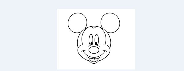 molde do Mickey Mouse rosto