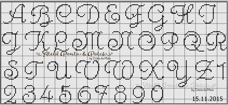 grafico de alfabeto em ponto cruz gratis