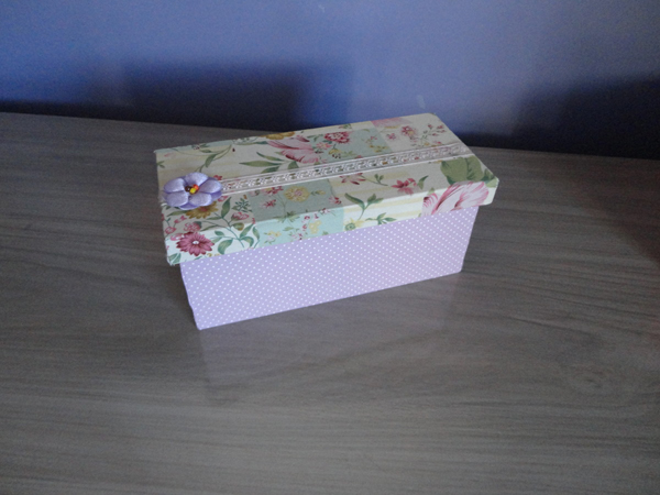 decoupage com tecido em mdf