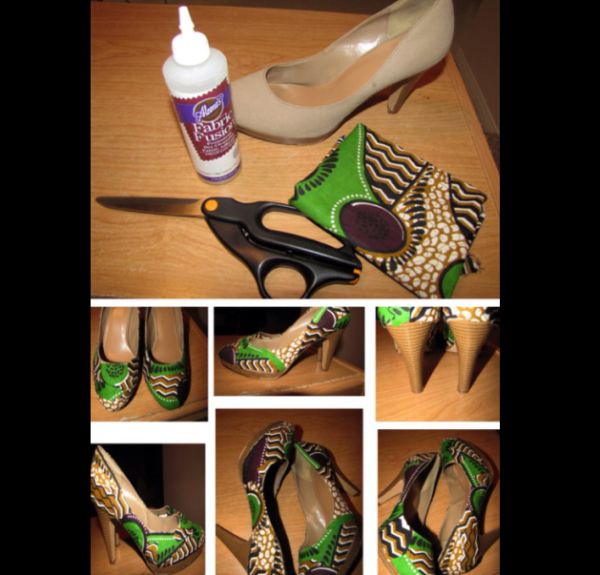 customizar sandalia com tecido