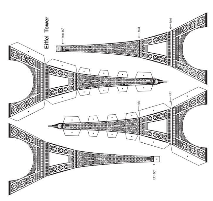 torre Eiffel molde 3D