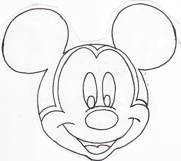 molde do rosto do Mickey Mouse 