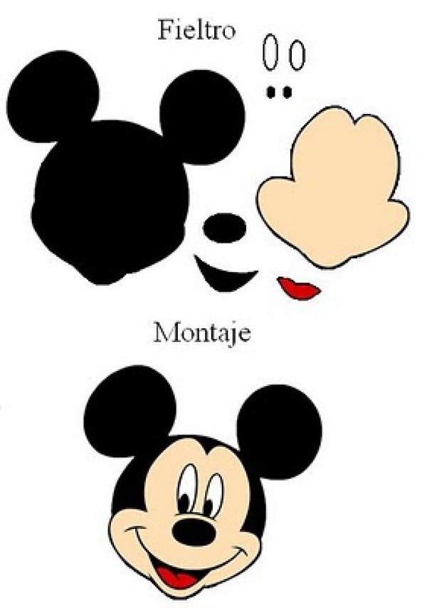 molde do Mickey Mouse carinha
