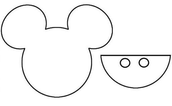 molde do Mickey Mouse CD