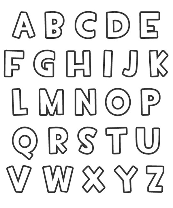 molde de letras alfabeto