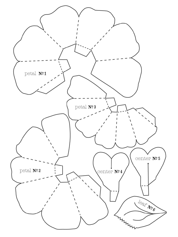 molde rosa de papel