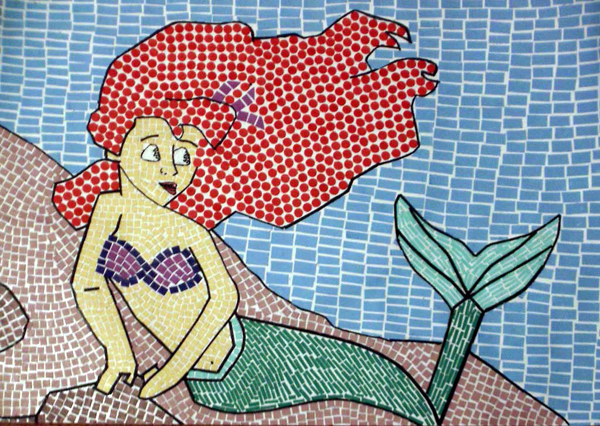 mosaico de papel Ariel