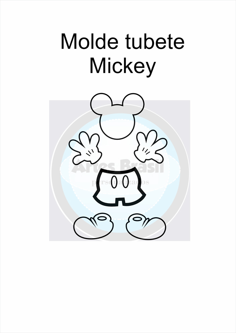 molde do Mickey