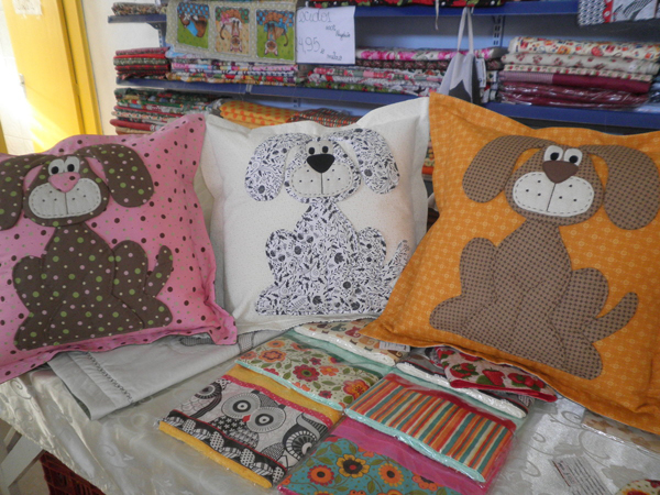 almofada com patchwork 