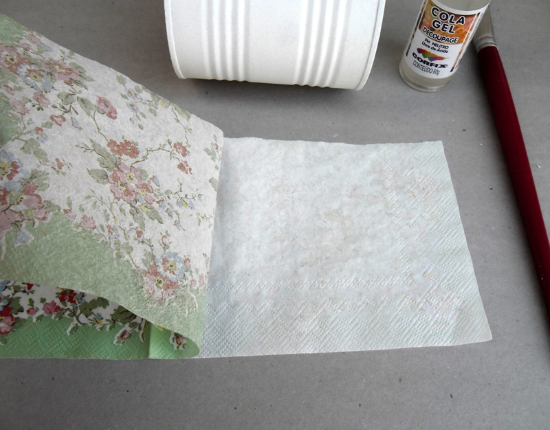 lata de leite decorada com guardanapo lata de leite decorada com guardanapo