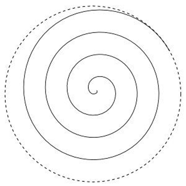 molde rosa espiral