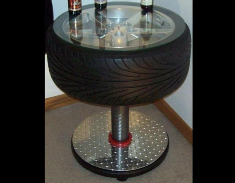 Mesa de Centro Feita com Pneu Artesanato Passo a Passo! Cimento Queimado Com Adesivo De Alto Impacto ~ Mesa de Centro Feita com Pneu Artesanato Passo a Passo!