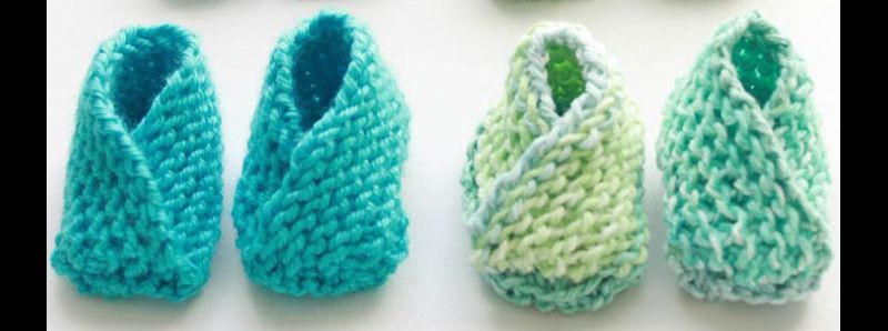 sapatinho para bebe de trico passo a passo