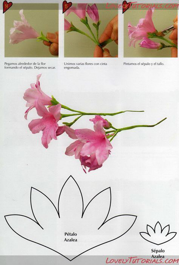 molde flor rosa 