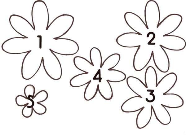 63 Moldes de flores para imprimir: desenhos, ideias e como fazer -  Artesanato Passo a Passo!