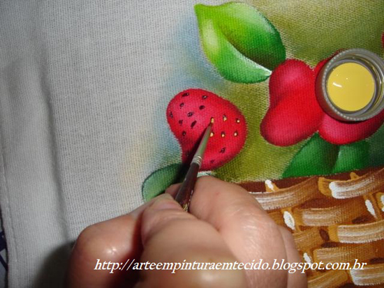 pintura em pano de prato como fazer