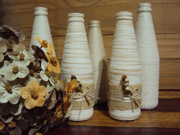 20 Ideias de Garrafas Decoradas com Barbante Artesanato Passo a Passo! -> Decoração Em Garrafas Com Barbante 20 Ideias de Garrafas Decoradas com Barbante Artesanato Passo a Passo! -> Decoração Em Garrafas Com Barbante