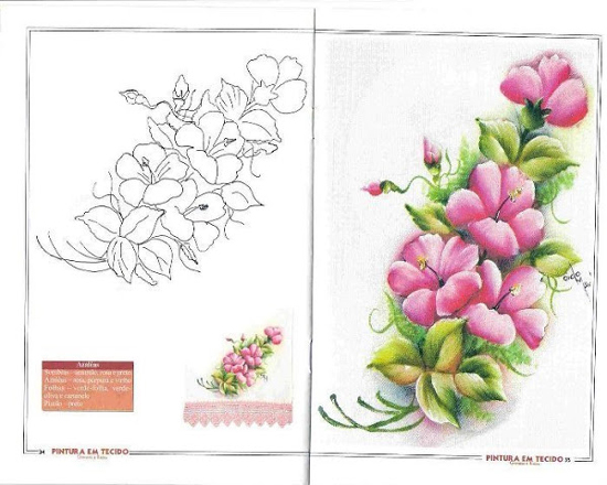 pintura em pano de prato flores pintura em pano de prato flores