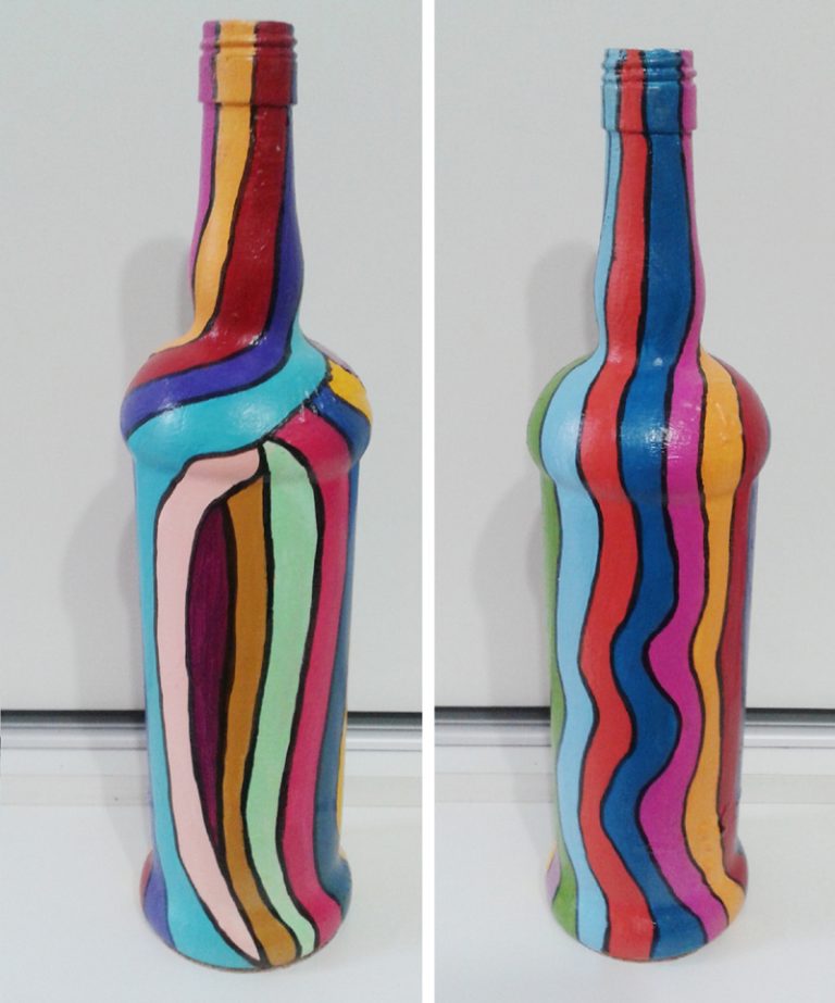 Pintura em Garrafa de Vidro - Artesanato Passo a Passo!