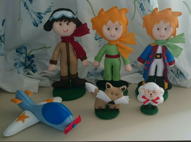 Pequeno príncipe de Feltro para festa Pequeno príncipe de Feltro para festa