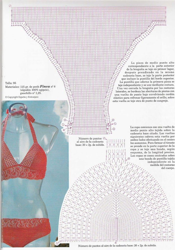 biquíni em crochê vermelho biquíni em crochê vermelho