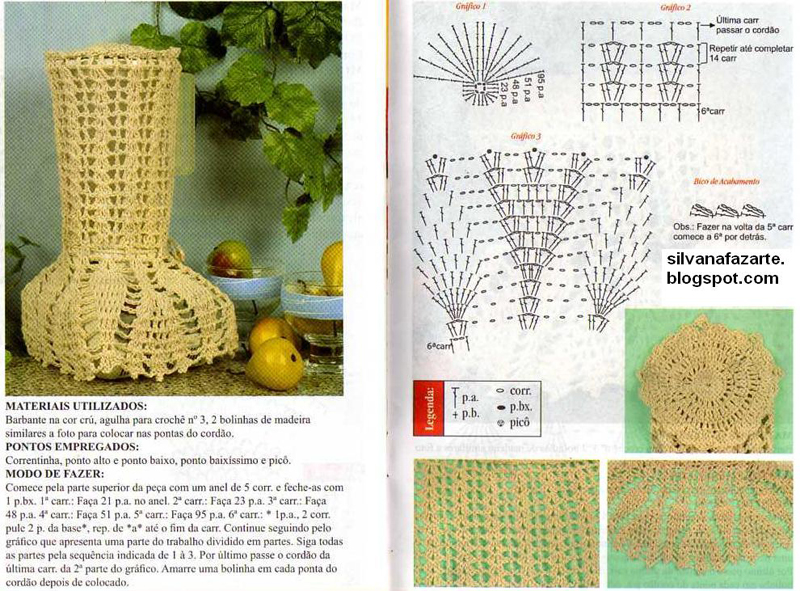capa de crochê de liquidificador passo a passo
