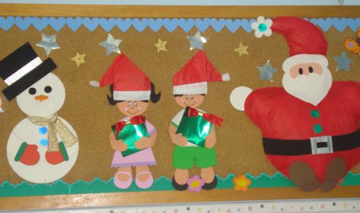 Painel de Natal para Escola: 20 Ideias - Artesanato Passo a Passo!