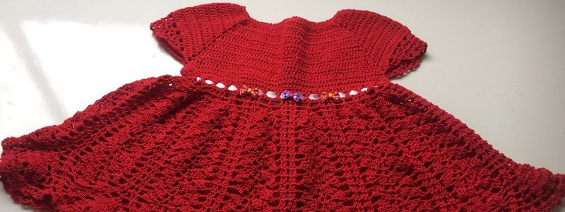 receita de vestido de croche infantil passo a passo