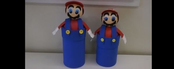 porta treco em garrafa pet super mario porta treco em garrafa pet super mario