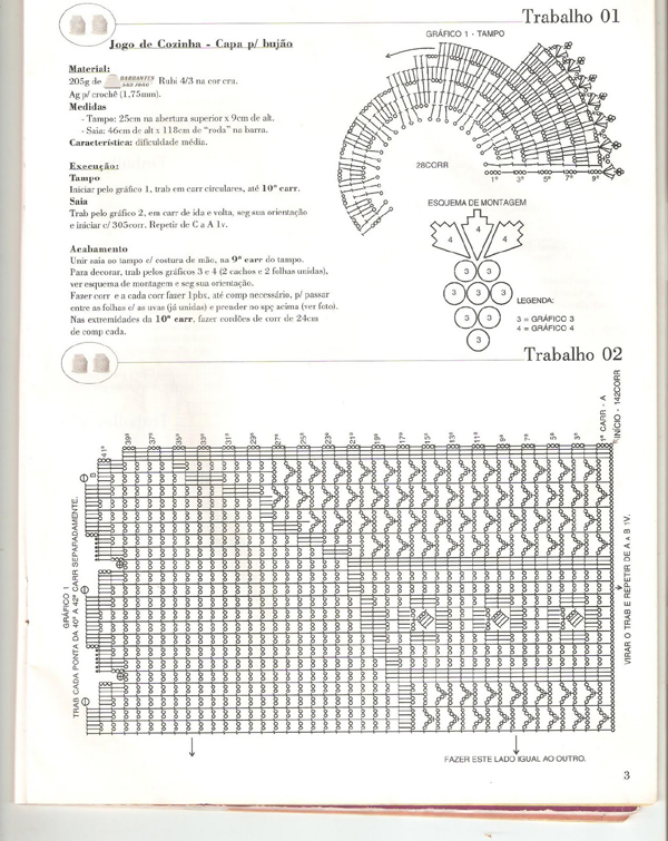 capa de bojão de crochê como fazer