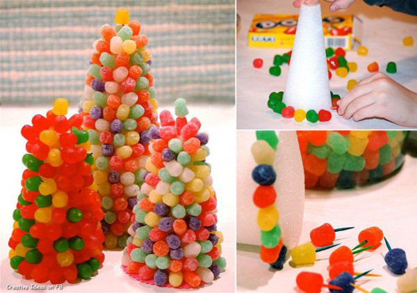 Árvore de Natal de Balas: 25 Modelos - Artesanato Passo a Passo! Árvore de Natal de Balas: 25 Modelos - Artesanato Passo a Passo!