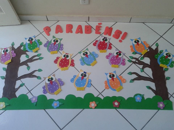 coruja em eva festas 