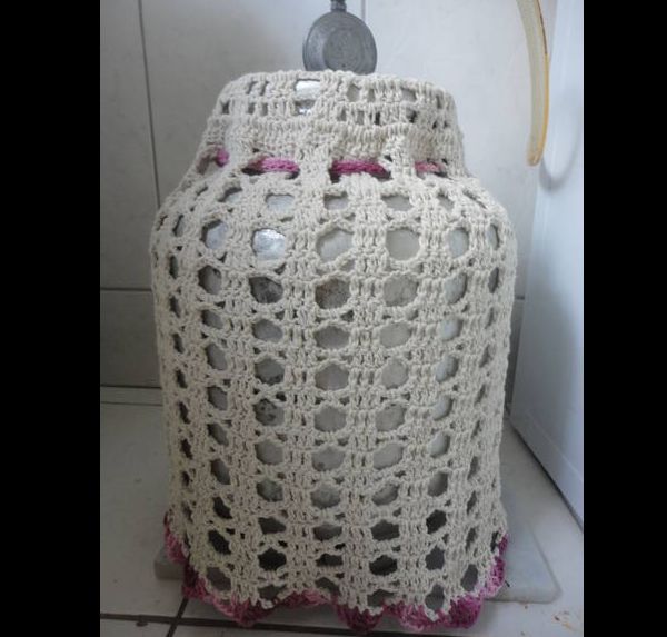 capa de bojão de crochê simples