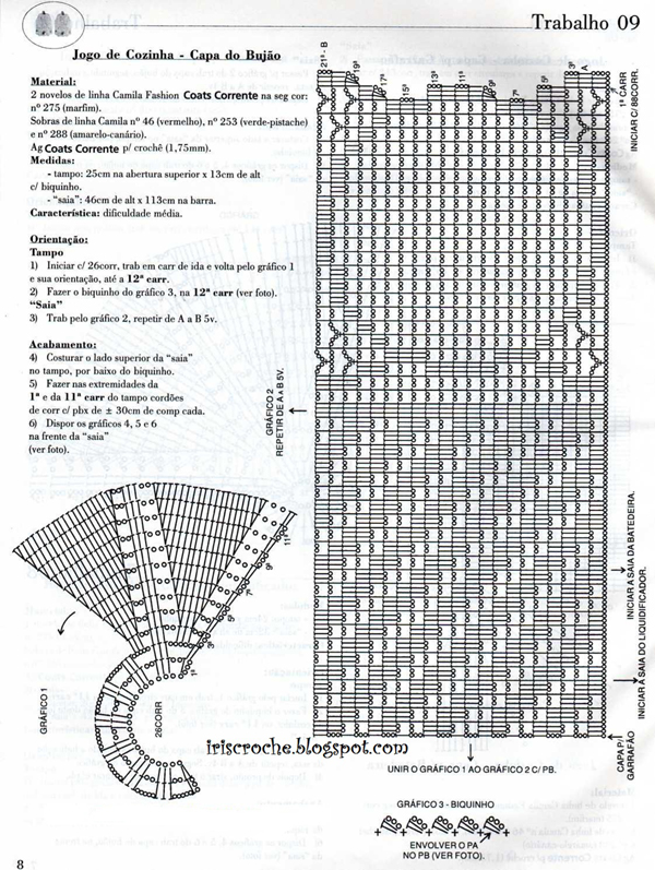 capa de bojão de crochê como fazer capa de bojão de crochê 