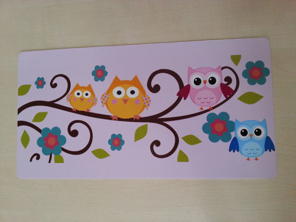 coruja em eva painel simples