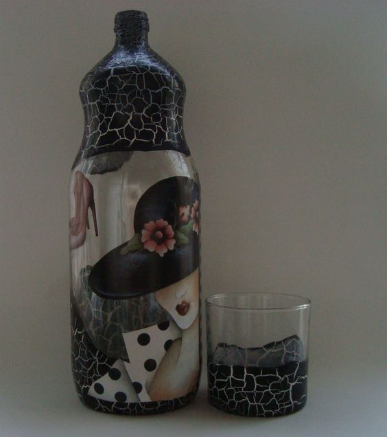 decoupage no vidro como fazer