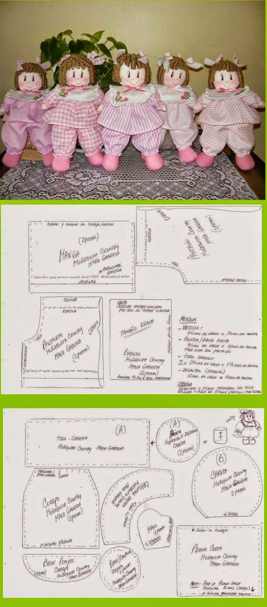 tutorial boneca de tecido 