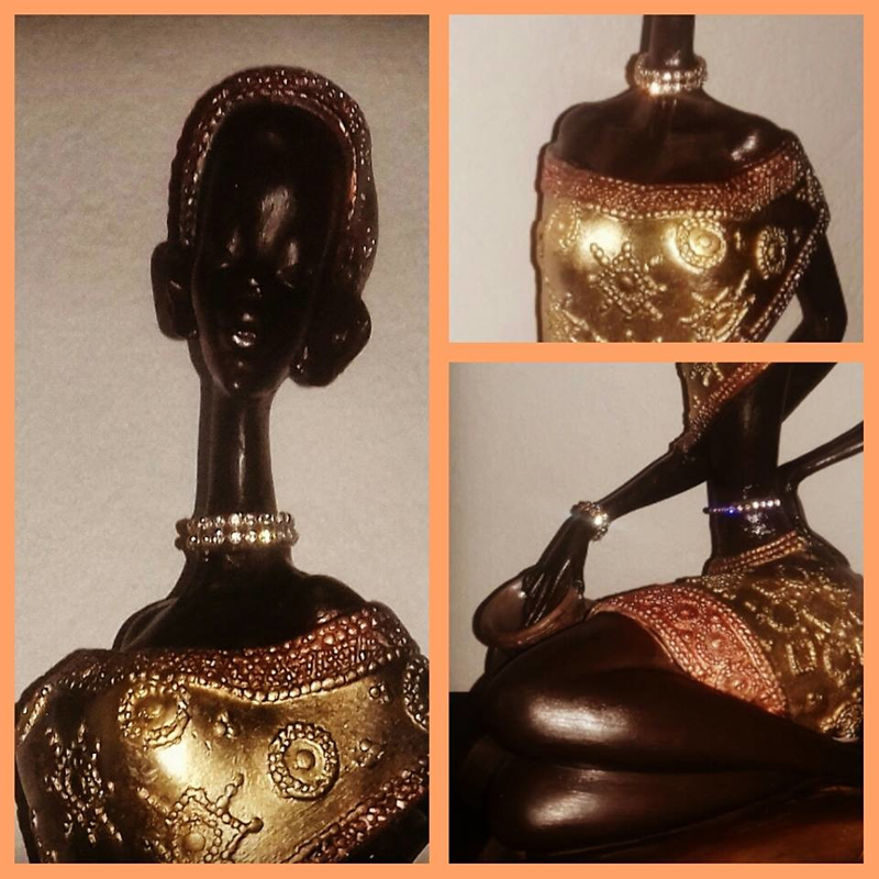 pintura em gesso africana