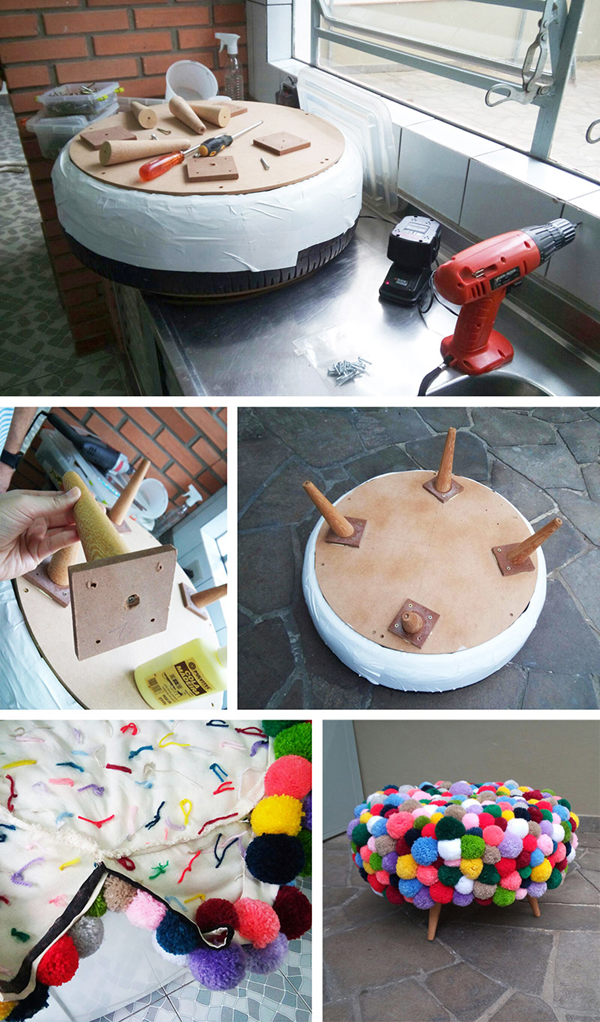 reciclagem com pneus pufe reciclagem com pneus pufe