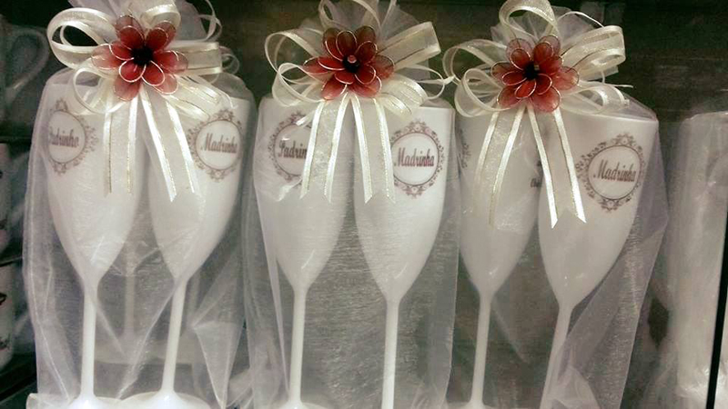 lembrancinha de casamento taças